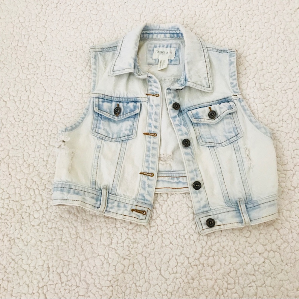 Girls Denim Vest